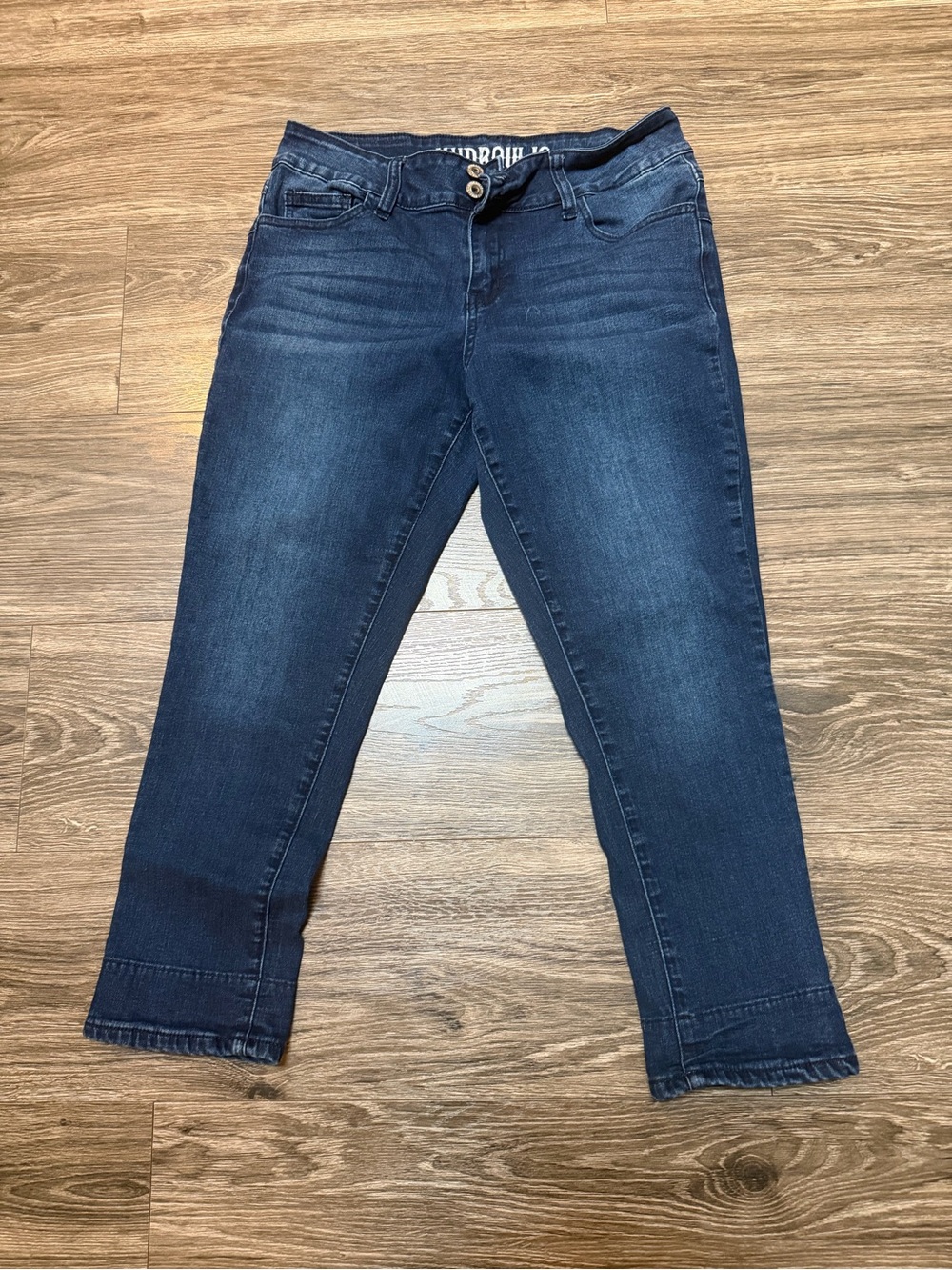 Hydraulic Dark Blue Ankle Crop Jeans